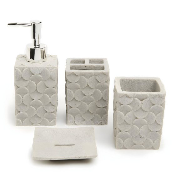 Ceramic Bathroom Set - 4 Pcs